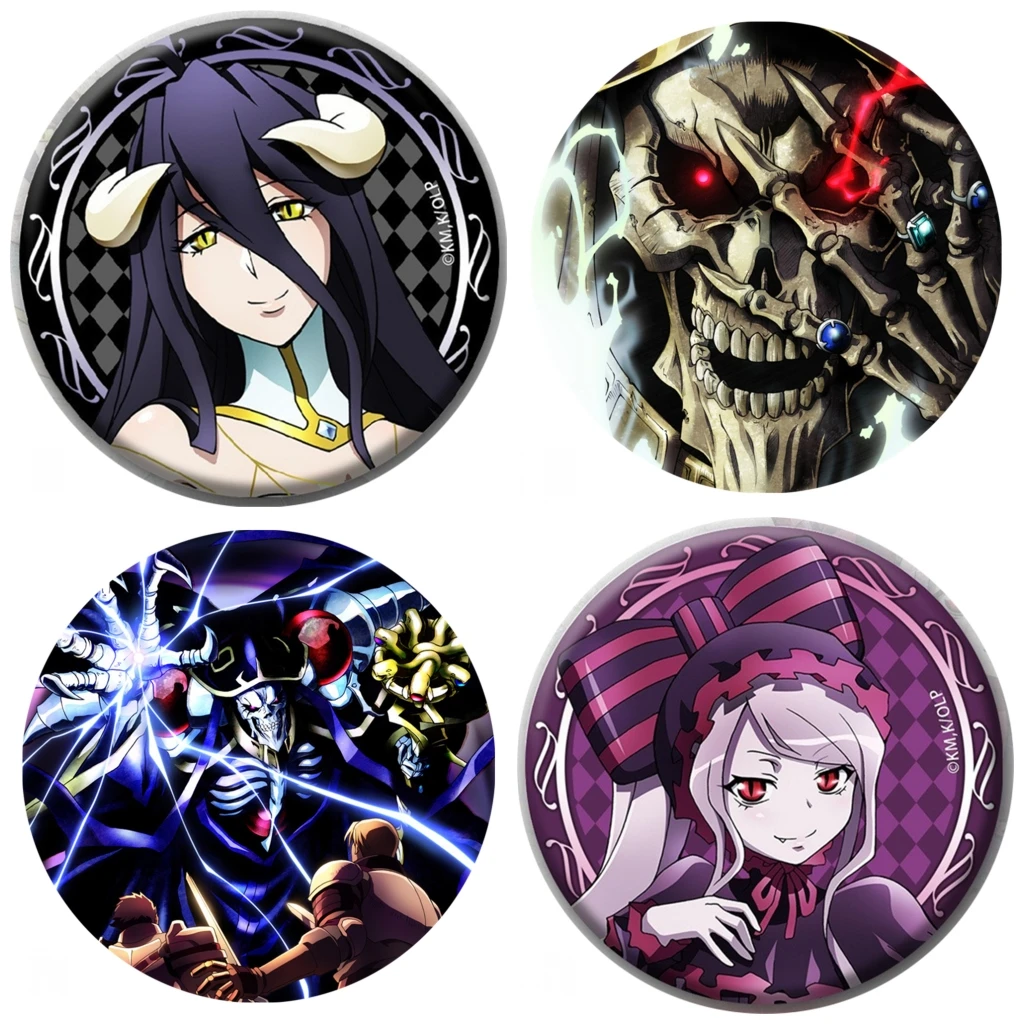 58 мм аниме Overlord Ainz Ooal платье Albedo Shalltear Bloodfallen косплей костюм значок булавка SPTE жестяная брошь ﻿   Опора Gilf