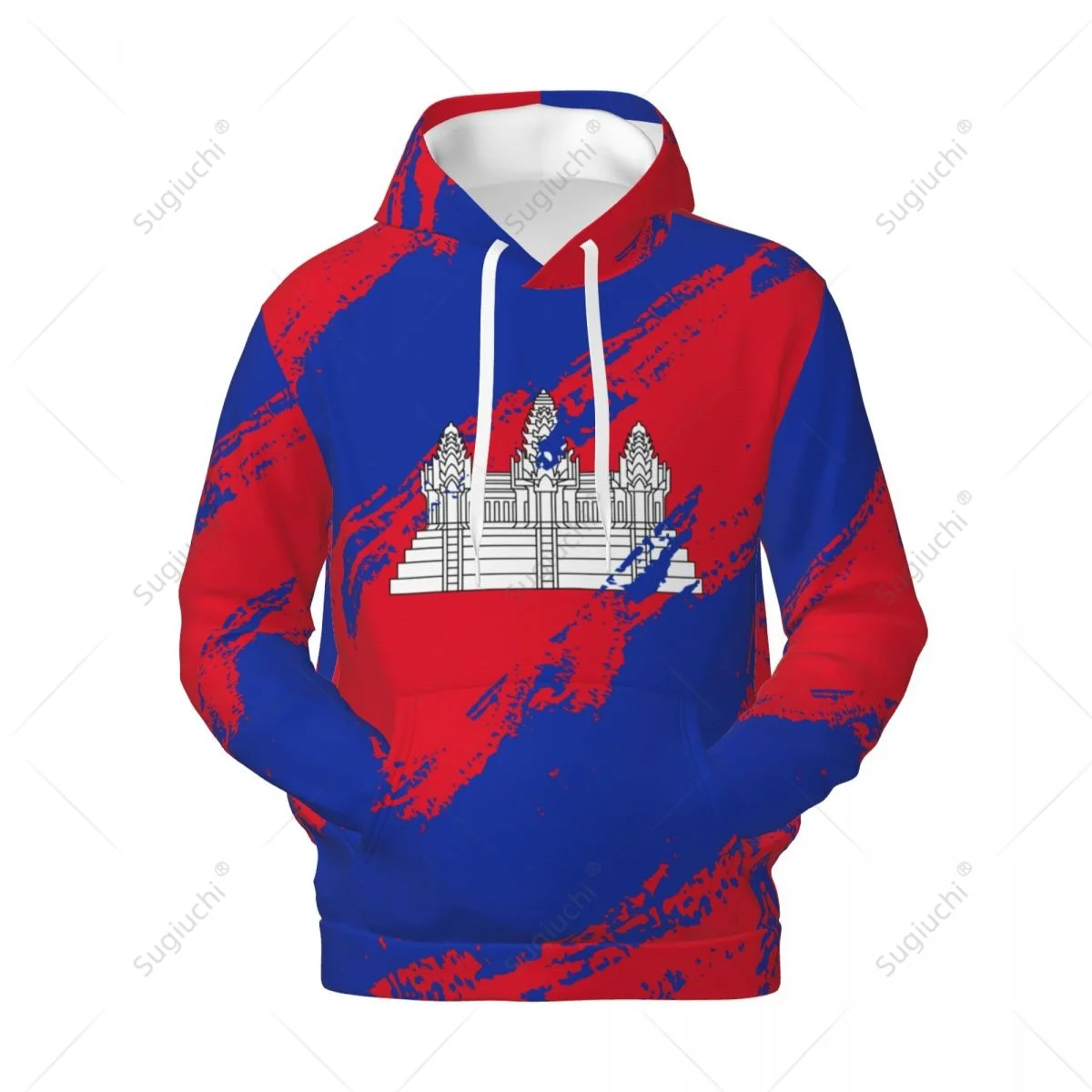 Unisex Cambodia Flag Color Hoodie 3D Men Women Harajuku Sweatshirt Pullover Hoodies Polyester Casual