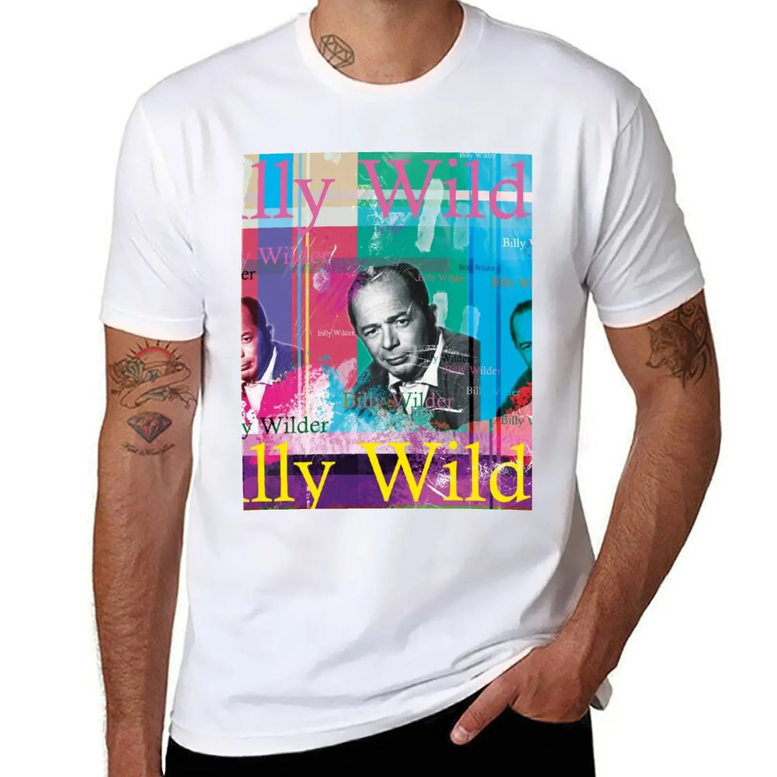 

Billy Wilder Portrait T-Shirt Large Size Soft Cotton T-Shirt