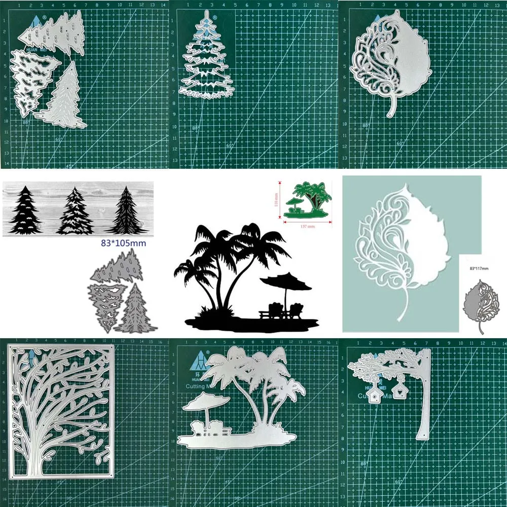 Weihnachts baumhaus Blätter Metalls chneid werkzeuge schneiden Dekoration Sammelalbum Papier Handwerk Messer Form Klinge Stanz schablonen