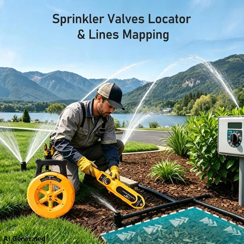 Pipe Locator Blockage Detector NF-5120/ZC-D820 66ft 10H Battery PVC Brass Cast Iron Copper Flexible Cable 20M Hidden Wall Noyafa