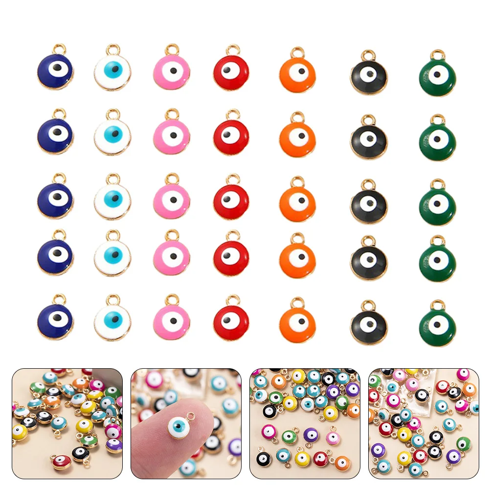 

50Pcs Alloy Evil Eye Beads Creative Pendant for DIY Jewelry Making Decor Evil Eye Beads DIY Bead Material Jewelry Making Decor