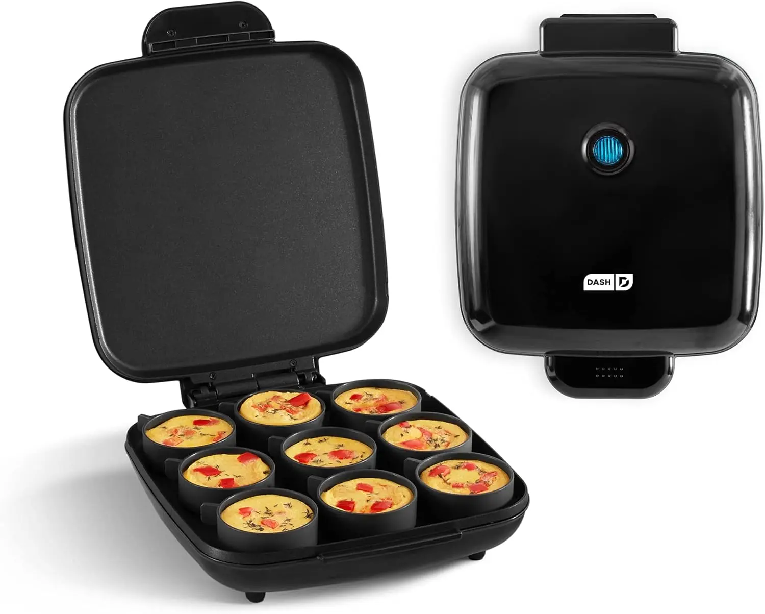 Máquina para hacer picaduras de huevos de tamaño familiar estilo Sous Vide para picaduras de desayuno, sándwiches, aperitivos o postres saludables, amigable con Keto y Paleo (9