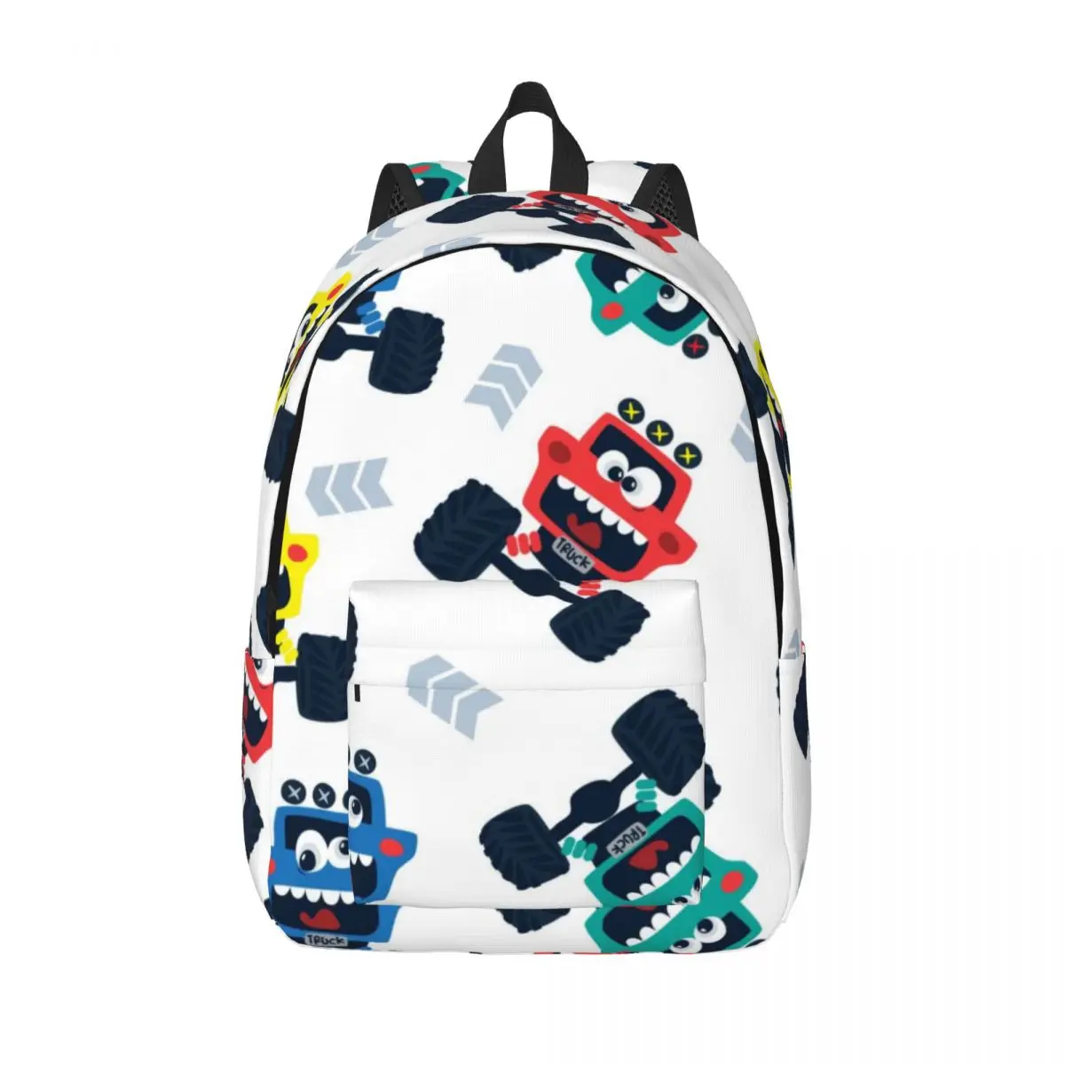 

Schoolbag Student Backpack Funny Cartoon Cute Monster Trucks Shoulder Backpack Laptop Bag School Backpack