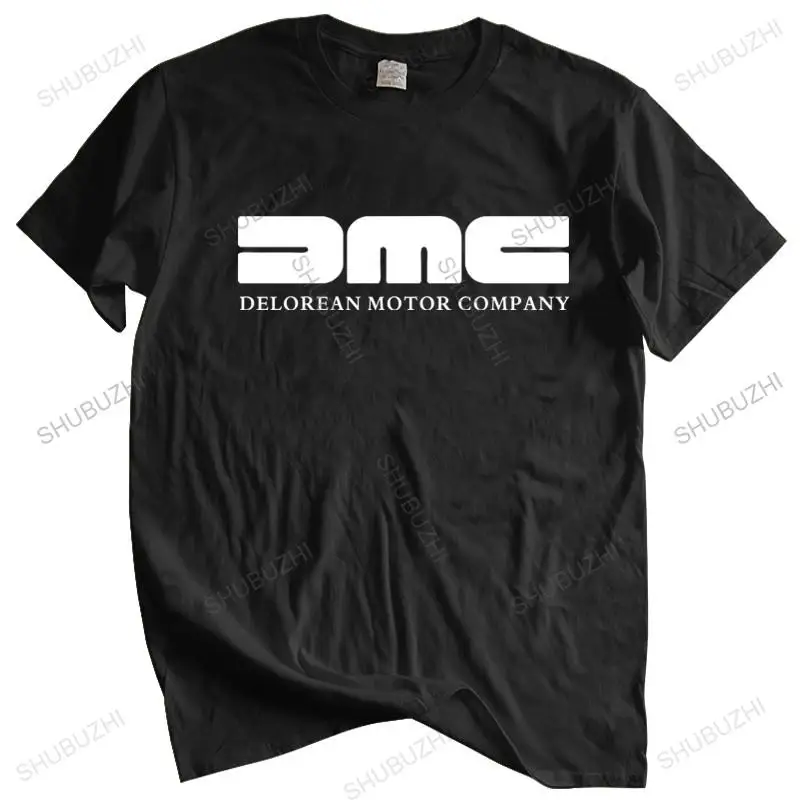 Men o-neck tshirt fashion brand t-shirt black new Unisex DMC DeLorean T-Shirt Back To The Future Retro  Mcfly euro size