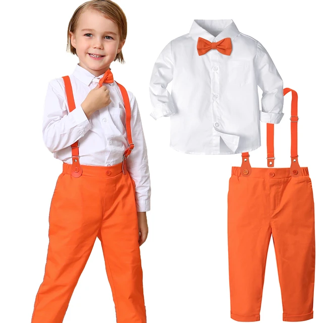 Baby suit with fashion suspenders