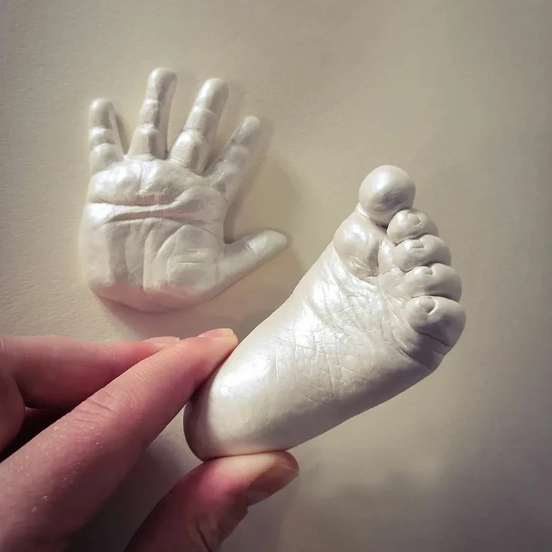 Creative 3D Clone powder baby hand model Clone powder children full moon hand footprint souvenir model