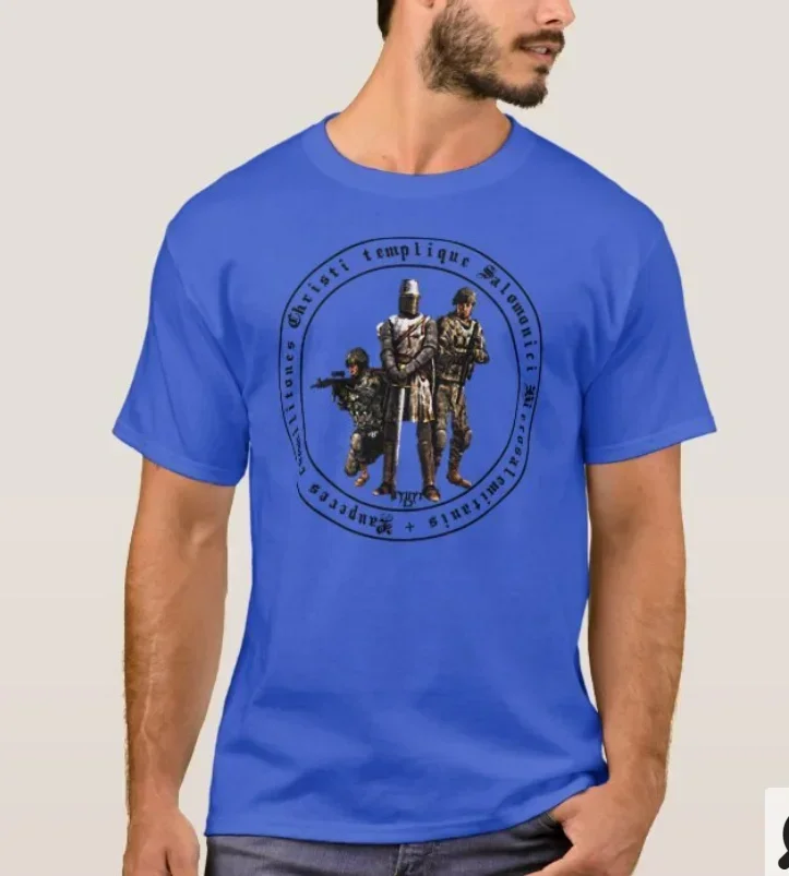 Knights of Modern. Crusaders and Modern Soldiers Temple Order T-Shirt. Cotton Short Sleeve O-Neck Mens T Shirt New S-3XL