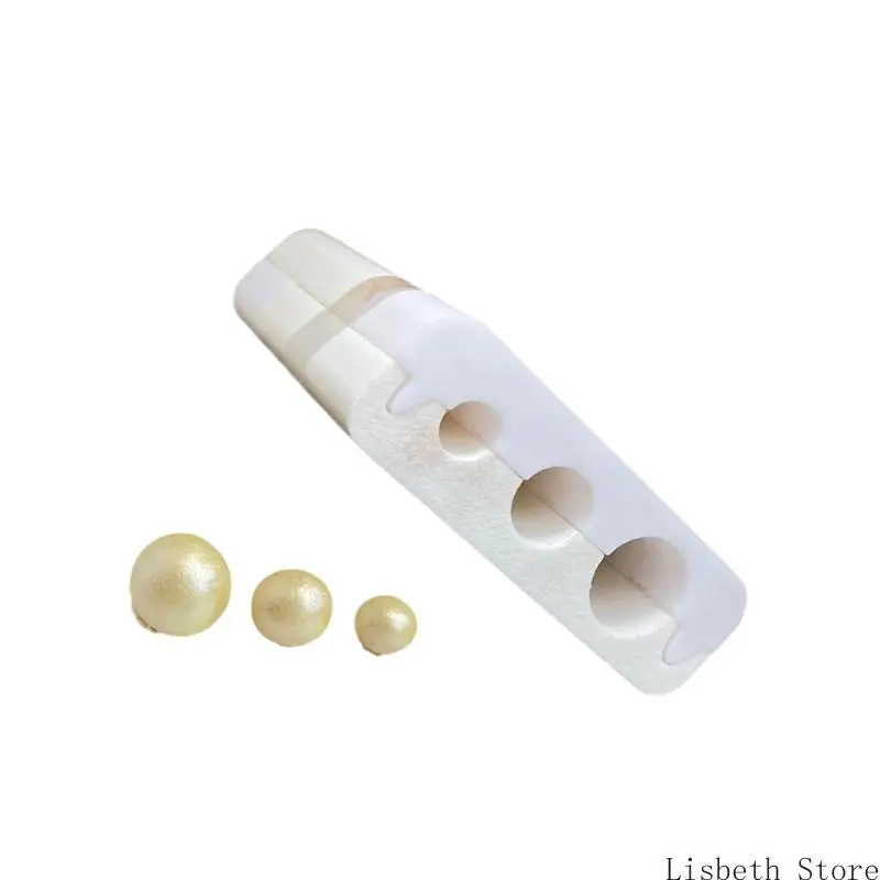 

124A Jewelry Making Tool Polymer Clay Bead Mould 3 Size Egg Round Designs