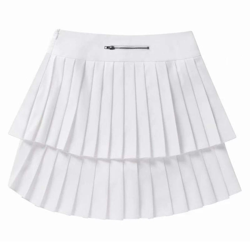 

Summer New Golf Women's Sports Shorts Lining Skirt Outdoor Solid Color Fashion Short Skirt Ladies Casual Versatile Pleated Skirt