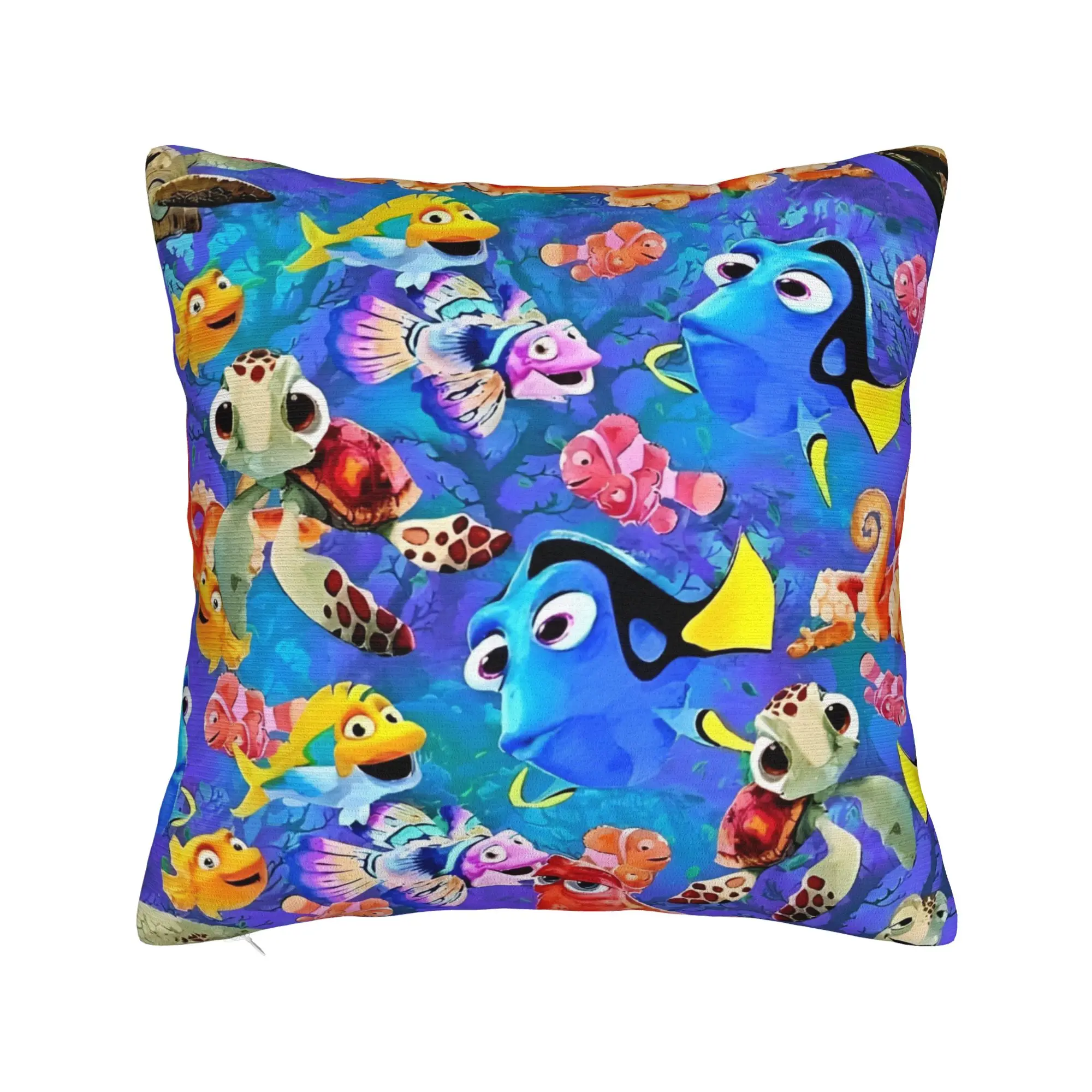 Finding Nemos Dorys Bruce Squirt Crush Square Pillowcases Polyester Sofa  Cushion Case Cool Decor Pillow Cover 40*40