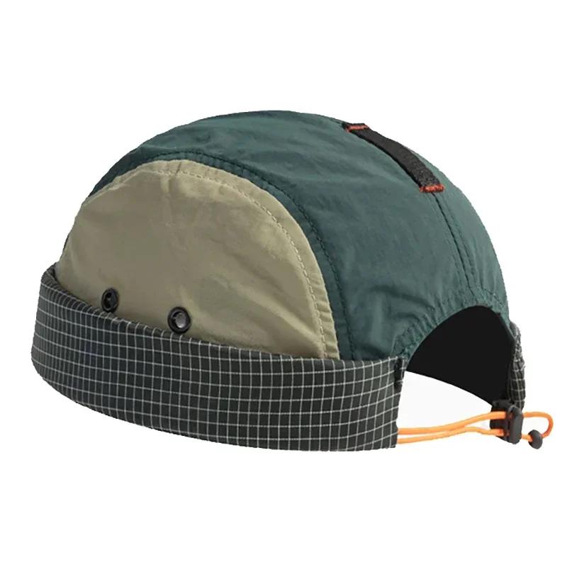 Waterproof Quick-Dry Docker Hat, Brimless UV Protection Beanie Cap for Men & Women, Adjustable Work Cap Unisex Solid Color