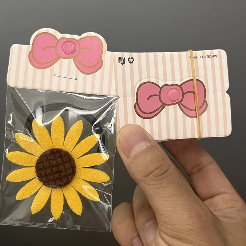 100Pcs Foldable Packaging Paper Cards Bow Cards For Handmade Jewelry Retail Hang Tag Flowers Display Cardboard