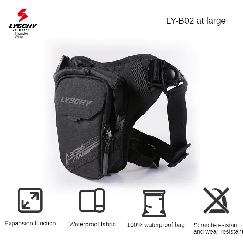 Motorcycle Leg Bag Men Women Waterproof Wear-resistant Large Capacity Fanny Pack Motorcycle Rider The Four Seasons Commuter Bag