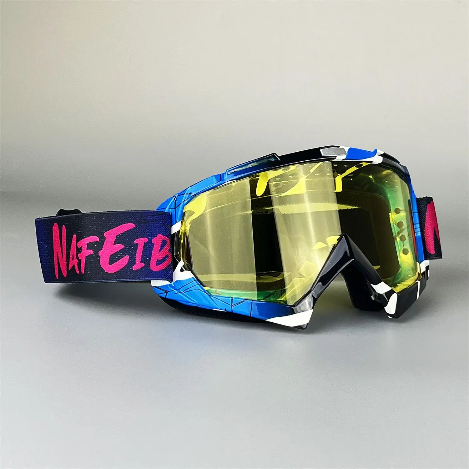 Dirt Bike Outdoor Trail‑Riding Goggles, Anti‑Scratch UV‑Block Motocross Enduro Motorcycle Off‑Road Protective Eyewear