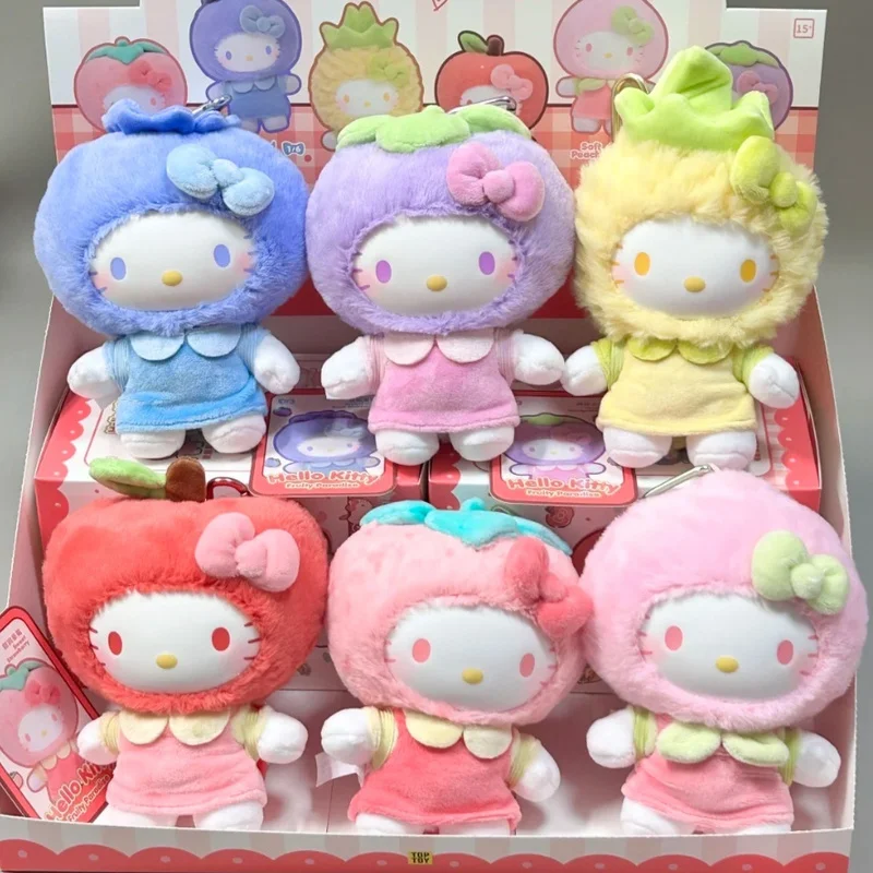 

Sanrio HelloKitty фруктовый рай серии новая распродажа Kawaii фруктовый винил ручной работы милые настольные декоративные украшения кулон