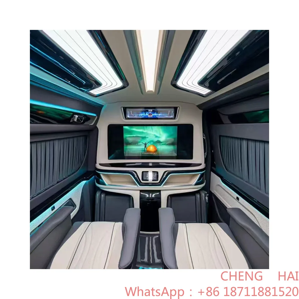 Customized CHENG HAI VIP Luxurious Mercedes Sprinter Van Full Interior Walls Upgrade Sprinter Interior Upgrade Car Partitions Va