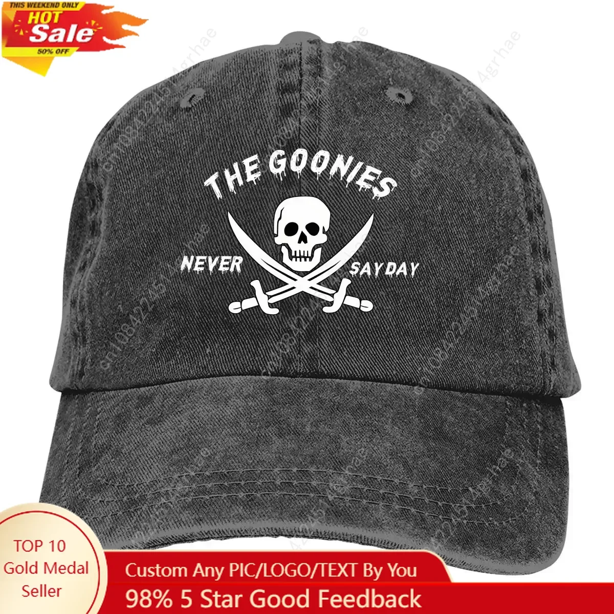 

Copy of The Goonies Never Say Die Baseball Cap Men Hats Women Visor Protection Snapback The Goonies Movie Caps