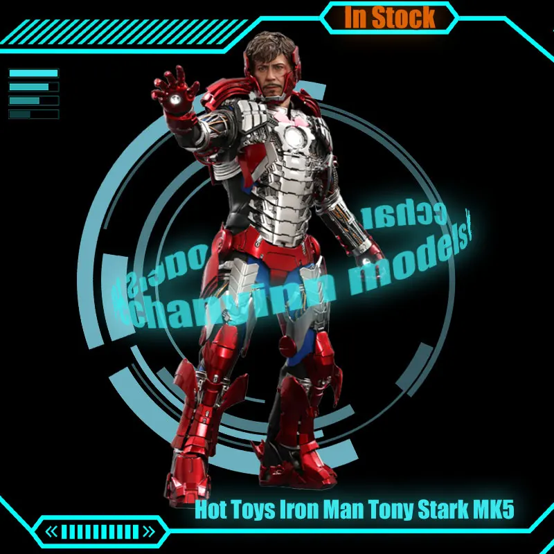 

Official Authentic Hot Toys 1/6 Iron Man Anime Figure Tony Stark Mk5 Iron Man Action Figurine Armor Version Alloy Iron Man Toys