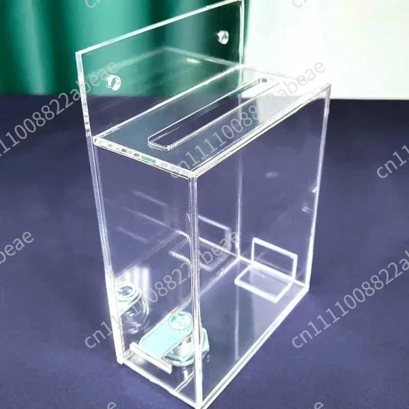 Acrylic Transparency Organic Glass Mailbox with Lock