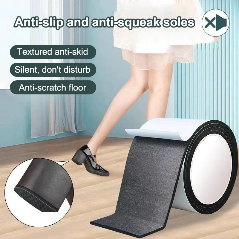 1Roll Thick Anti-Slip Mute Shoe Sole Patches for Repairing Holes Suitable for High Heels And Sports Shoes Sole Protection