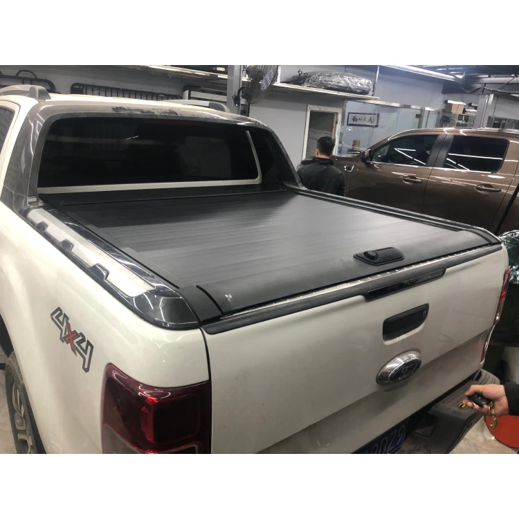 

Waterproof hard aluminum retractable pickup truck tonneau bed cover roller lid for FORD Ranger Wildtrak C