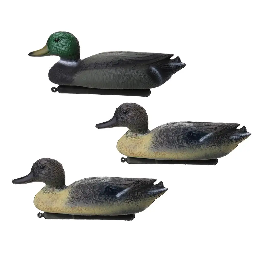 3 Pieces Floating Duck Decoy Hunting Lawn Ornaments Garden