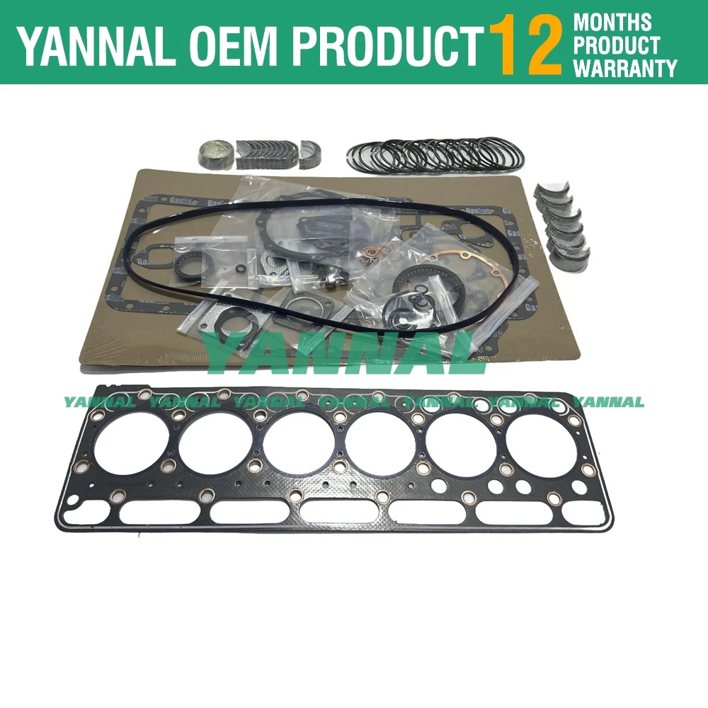 For Kubota S2800 Overhaul Re-Ring Kit With Full Gasket Kit Piston Ring Set Bearing Set S2800-A Tractor M4950 Engine Parts