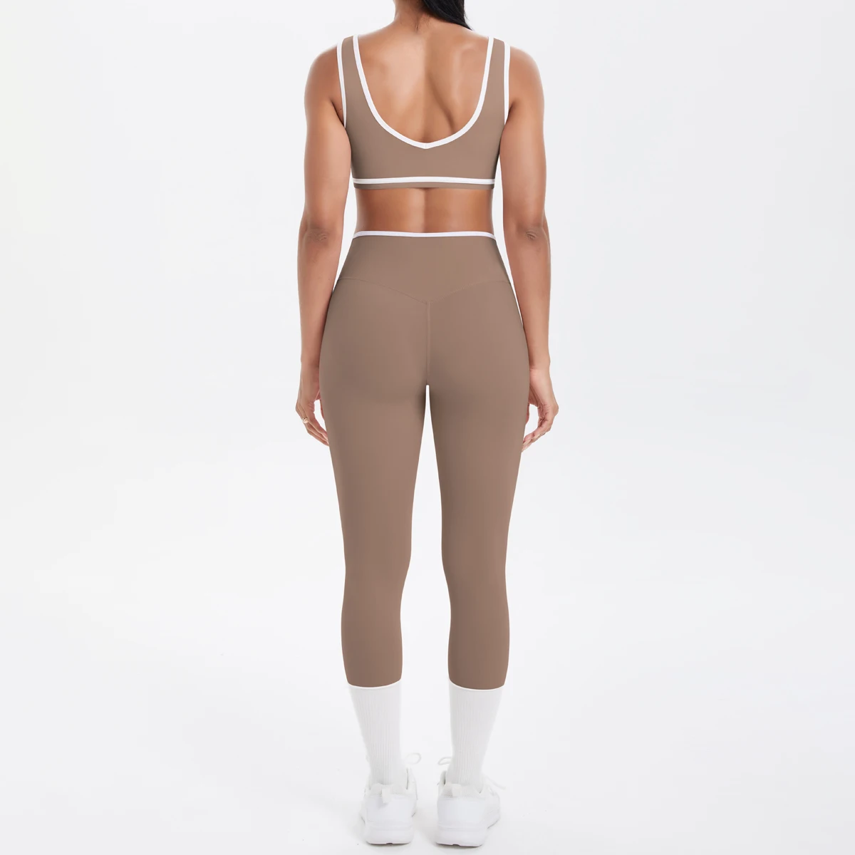 Damen-Sport-BH, Yoga-Hosen-Set, schnell trocknende Leggings, Fitness, Sport, Sommer, Yoga-Top, Push-Up, hoch taillierte Yoga-Sport-Leggings – Detail 22