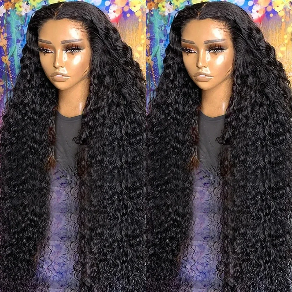 13x4 13x6 HD Wear And Go Glueless Human Hair Wig 180% Deep Wave 38 Inch Remy Pre Plucked Brazilian 7x5 HD Glueless Human Hair Wi