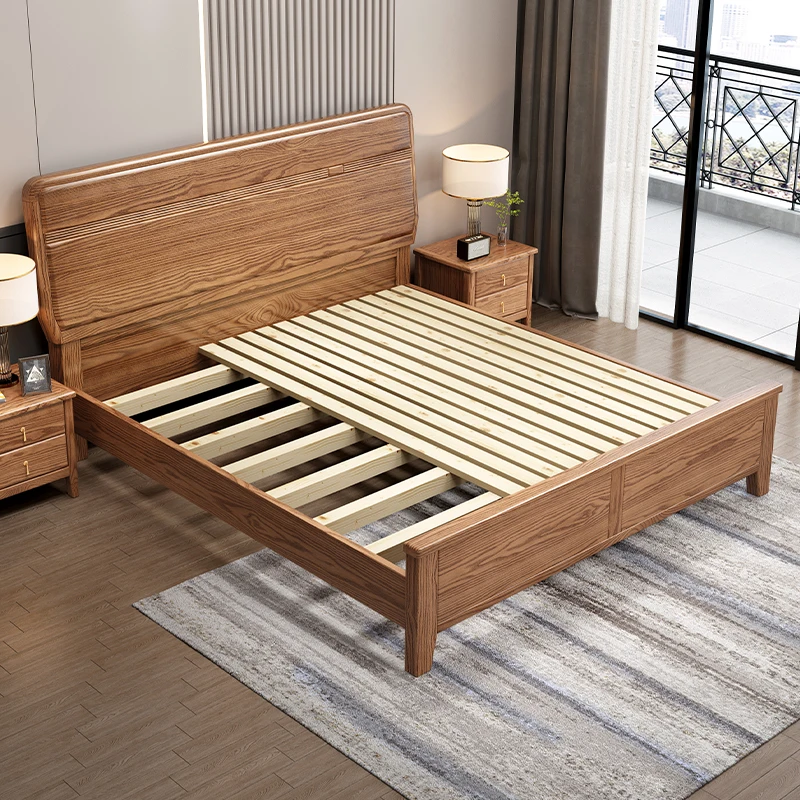 Children Beauty Wood Beds King Size Storage Cheap Nordic Adults Beds Luxury Space Saving Modern Camas Furnitures For Bedroom