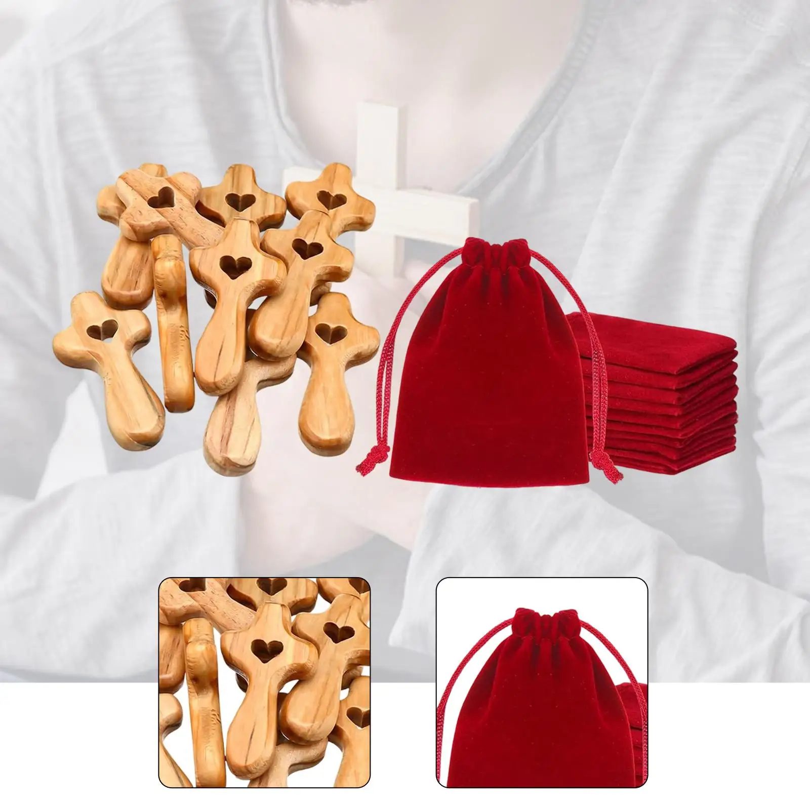 صليب الجيب الخشبي، صليب خشبي محمول لتتشبث شركة عيد الميلاد #5