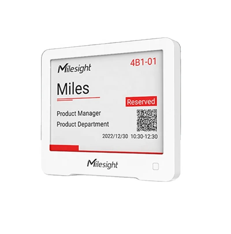 Soporte de pantalla de tinta electrónica Milesight DS3604 LoRaWAN IOT Control remoto y local para un implemento a granel