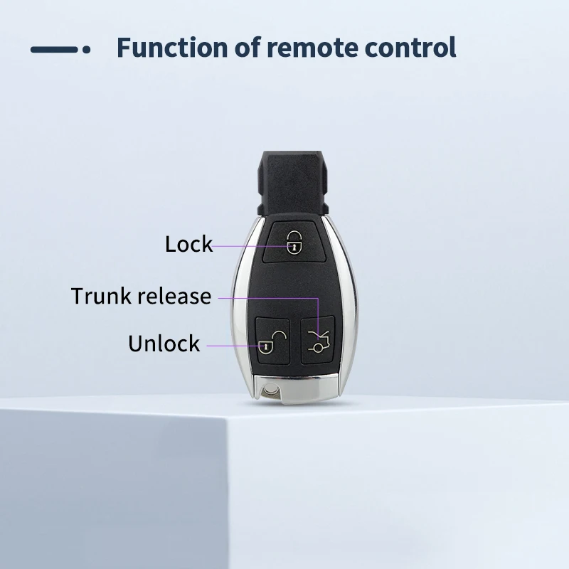 EASYGUARD Smart Key keyless entry fit for Benz FBS4 2014-2023 cars with TURN KEY to start