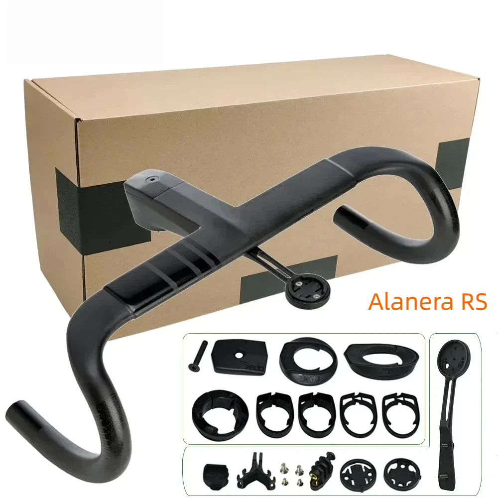

2025 Новый дорожный руль DE Alanera RS T1000 Carbon Aero, легкий, 340 г, интегрированный для профессиональной езды на велосипеде, форма RHM EVO
