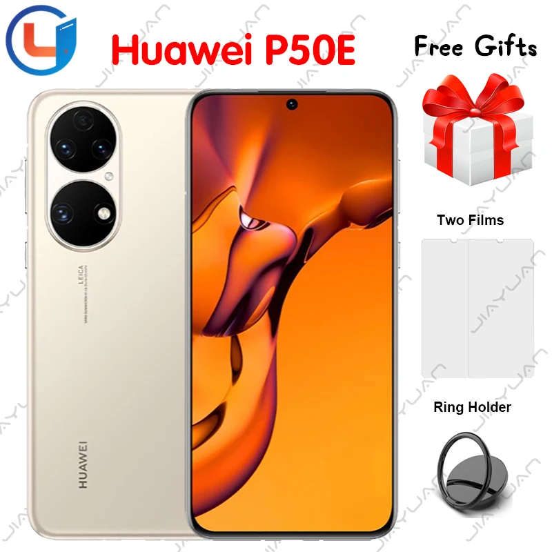 

Original Huawei P50E 4G Mobile Phone 6.5 Inches 90Hz Screen Snapdragon 778G HarmonyOS 50MP Camera NFC Smartphone