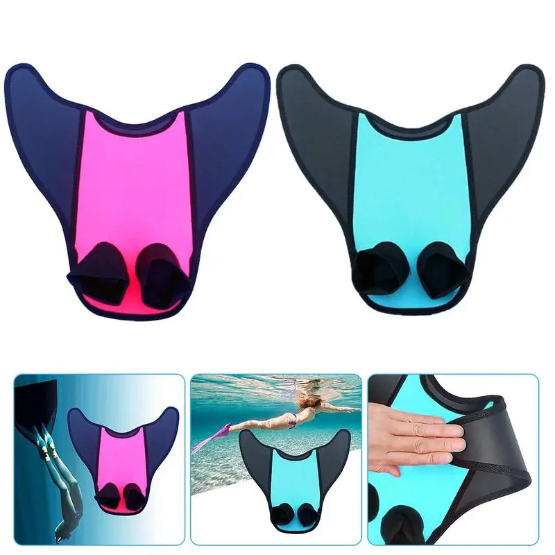 Fins Of Feet For Adults And Children Swimming Flippers Mermaids Tail Monofin Kids Halloween Mermaids Costume Cosplay Swimsuit