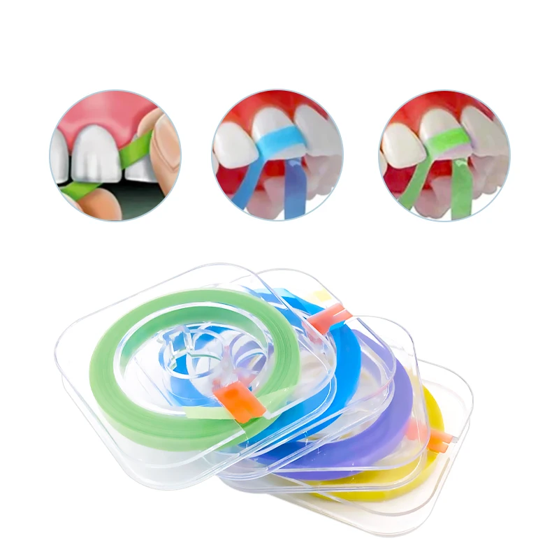 6 m/1 Rolle Dental-Polierstreifen, Rolle, Harz, Zähneknirschen, Schleifen, Formen, Vorpolieren, Größe 50 μm, 30 μm, 20 μm, Dentalmaterial