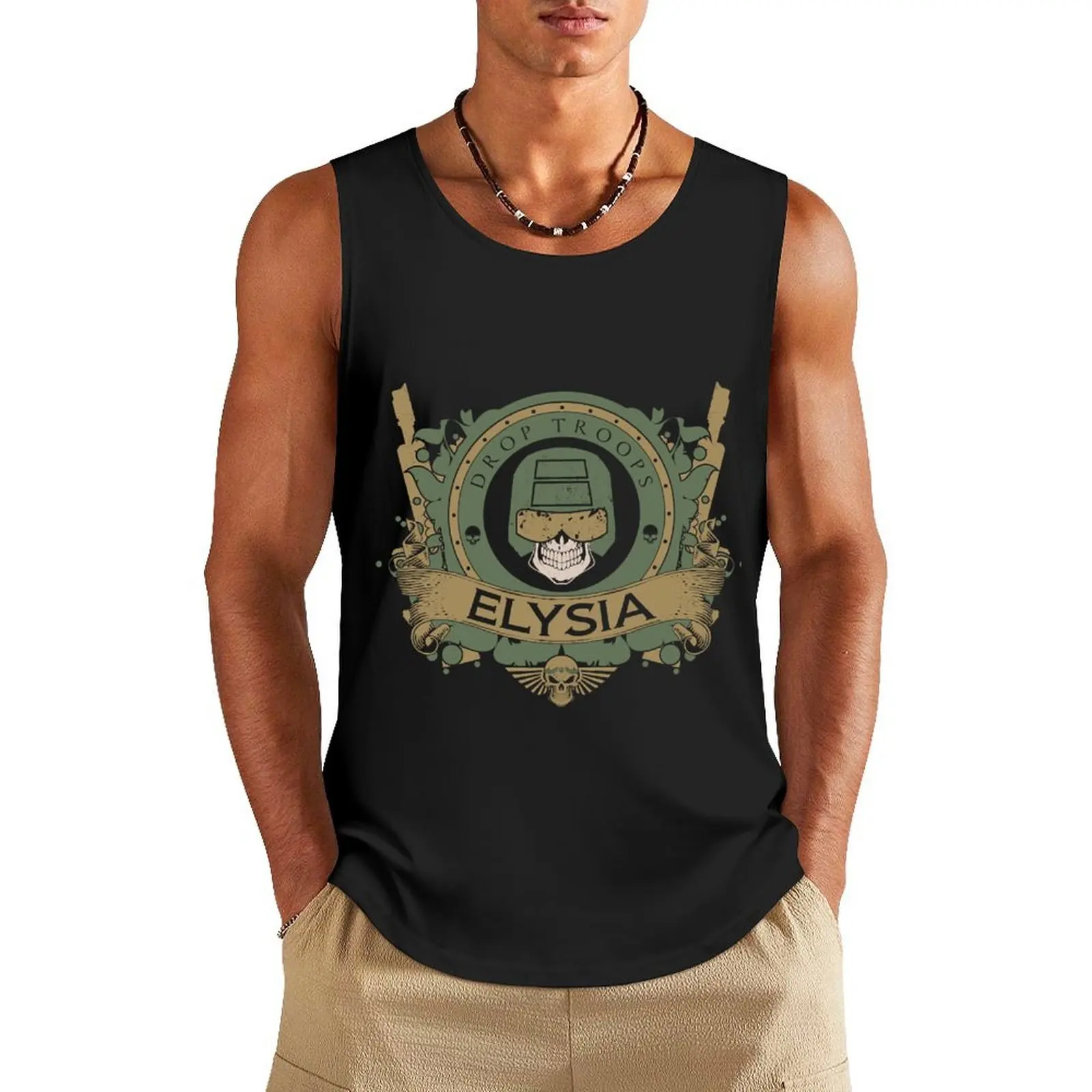 

ELYSIA - CREST EDITION Tank Top gym clothes man fitness sports suits Men's sleeveless t-shirt Male clothes