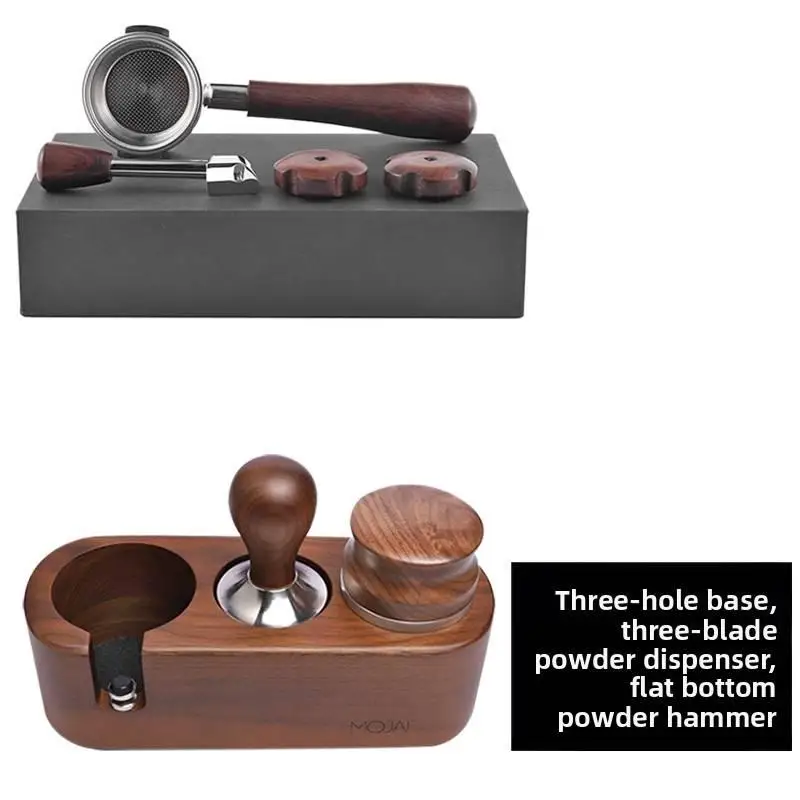 مناسبة لماكينة القهوة WPM Huijia KD-310/320/330 مجموعة مثلثة/مجموعة زهر البرقوق مجموعة ثلاث قطع من الجوز بثلاثة فتحات