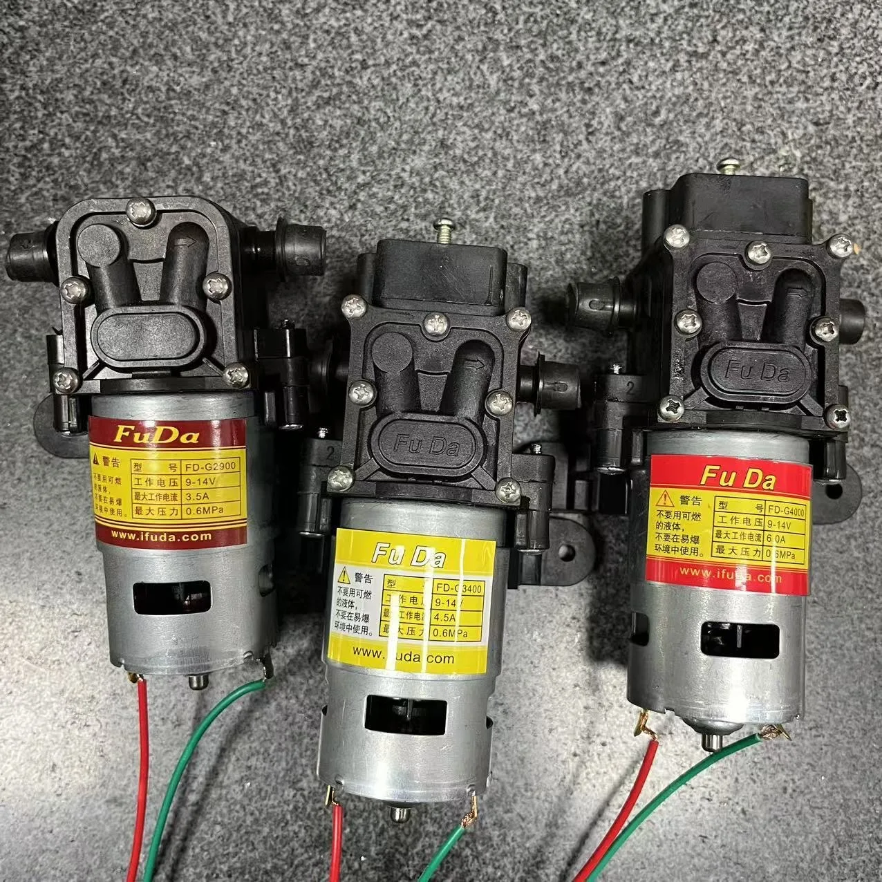 FUDA بخاخ كهربائي زراعي مضخة مياه عالية الضغط عالية الطاقة 12 فولت مضخة محرك الظهر لإعادة تدوير الضغط العالي