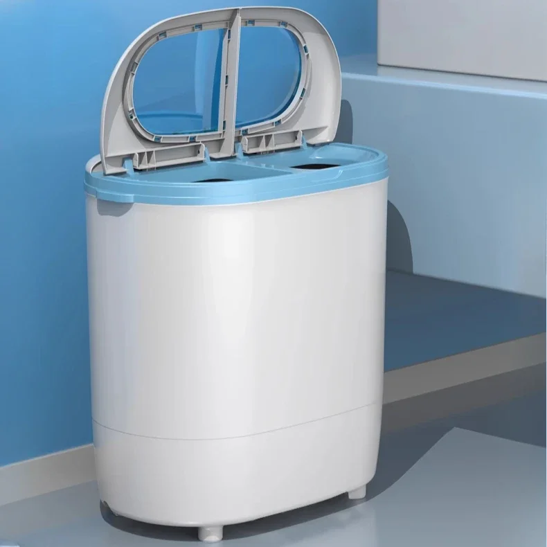 

dual-purpose small double-barrel washing machine strong dehydration and drying Semi-automatic washing machine