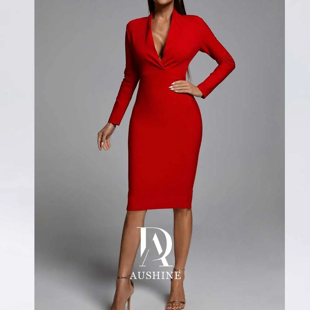 

Aushine Dress Luxury Birthday Evening Dress Ankle Length Full Sleeves Summer Elegant Wedding Party Gowns For Women Arab 2024Fu