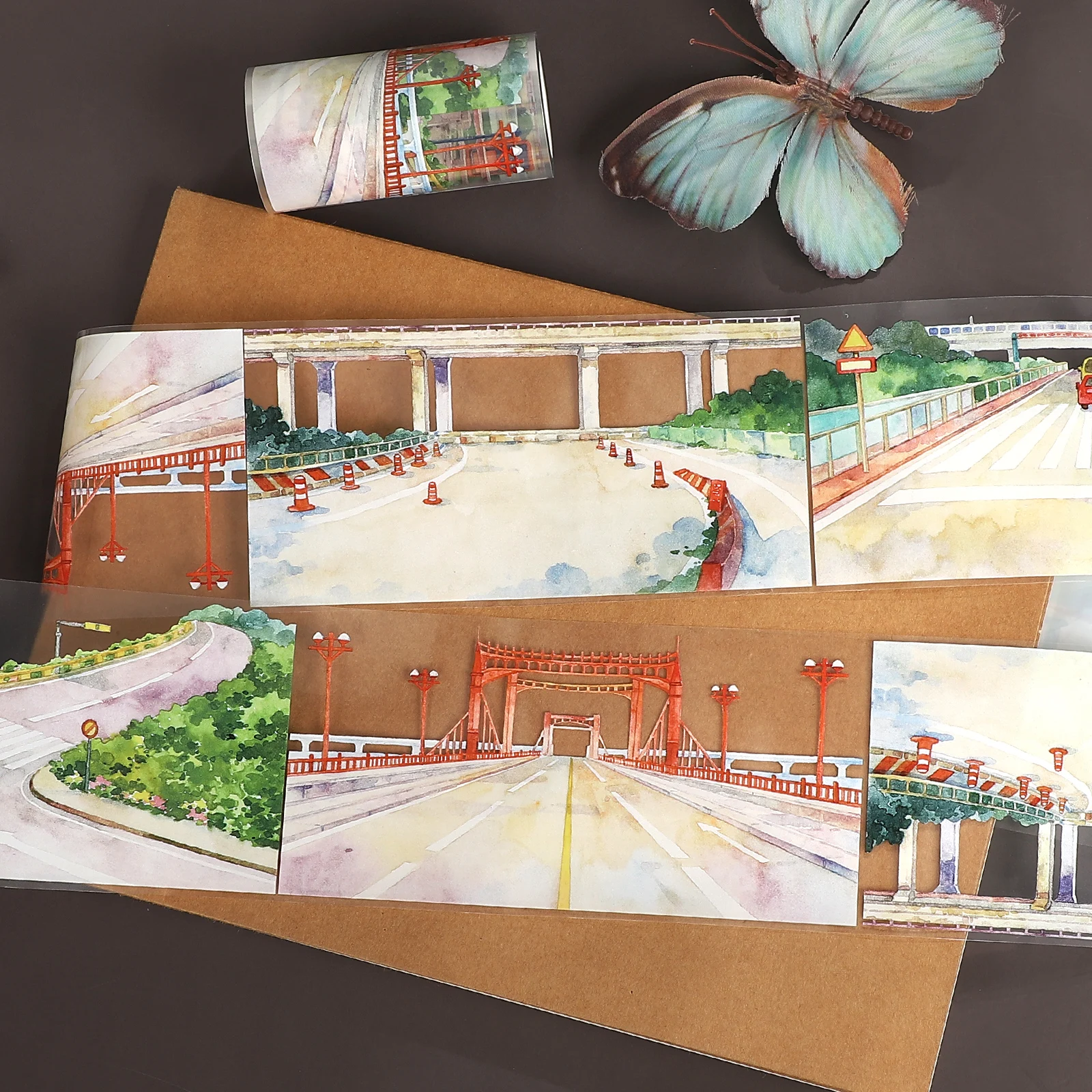 cinta-adhesiva-decorativa-pet-de-79mm-5m-con-diseno-de-puente-y-paisaje-vintage-para-manualidades-diario-collage-y-scrapbooking