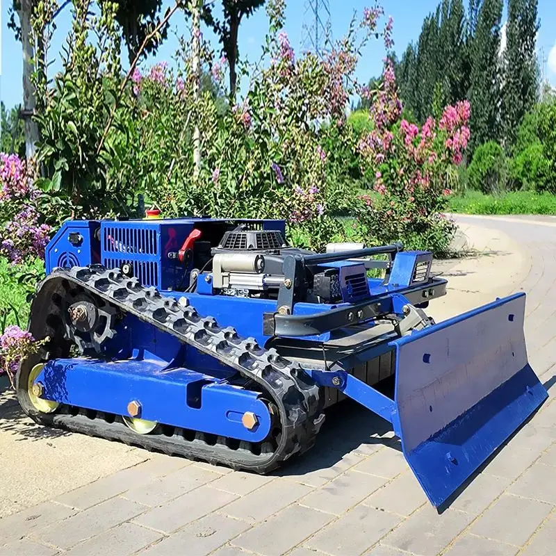 Customized 45 Degree Max Slope Climbing Remote Control Lawn Mower Low Gravity Anti Overturn Chassis Cliff Embankment High Fall