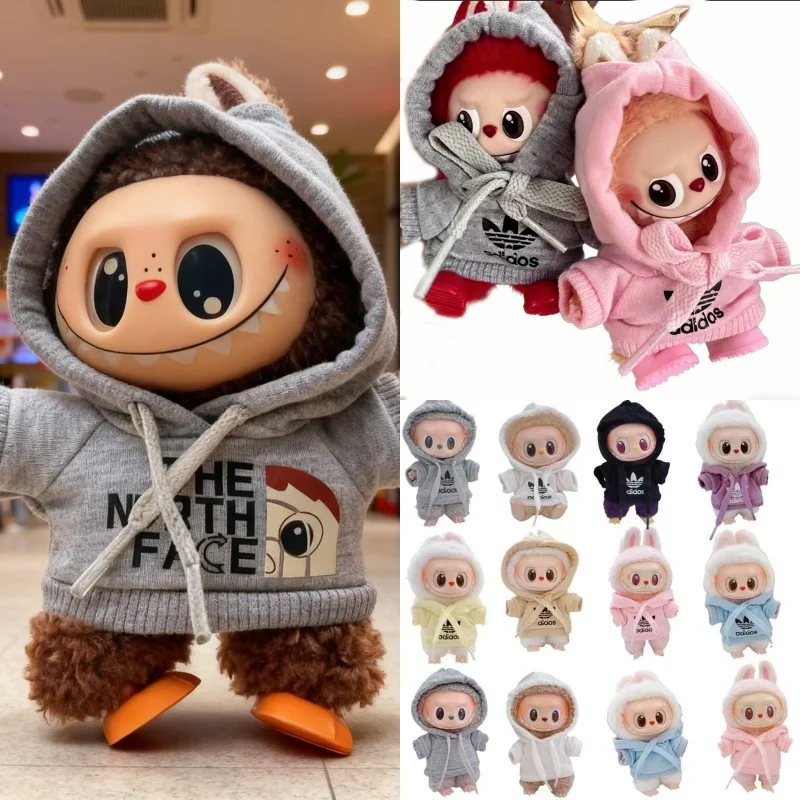 

Одежда и аксессуары для куклы Лабубу 4.0 серии The Monsters Pin Love: разноцветное худи и спортивная одежда в стиле корейских айдолов, 15-17 см