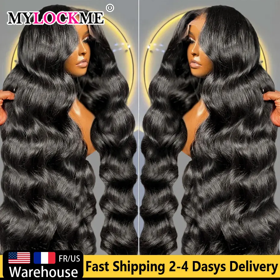 6x4 5x5 Wear and Go Glueless Wig Human Hair 13x4 13x6 360 HD Transparent Lace Frontal Wig Human Hair 200% PrePlucked Lace Wigs