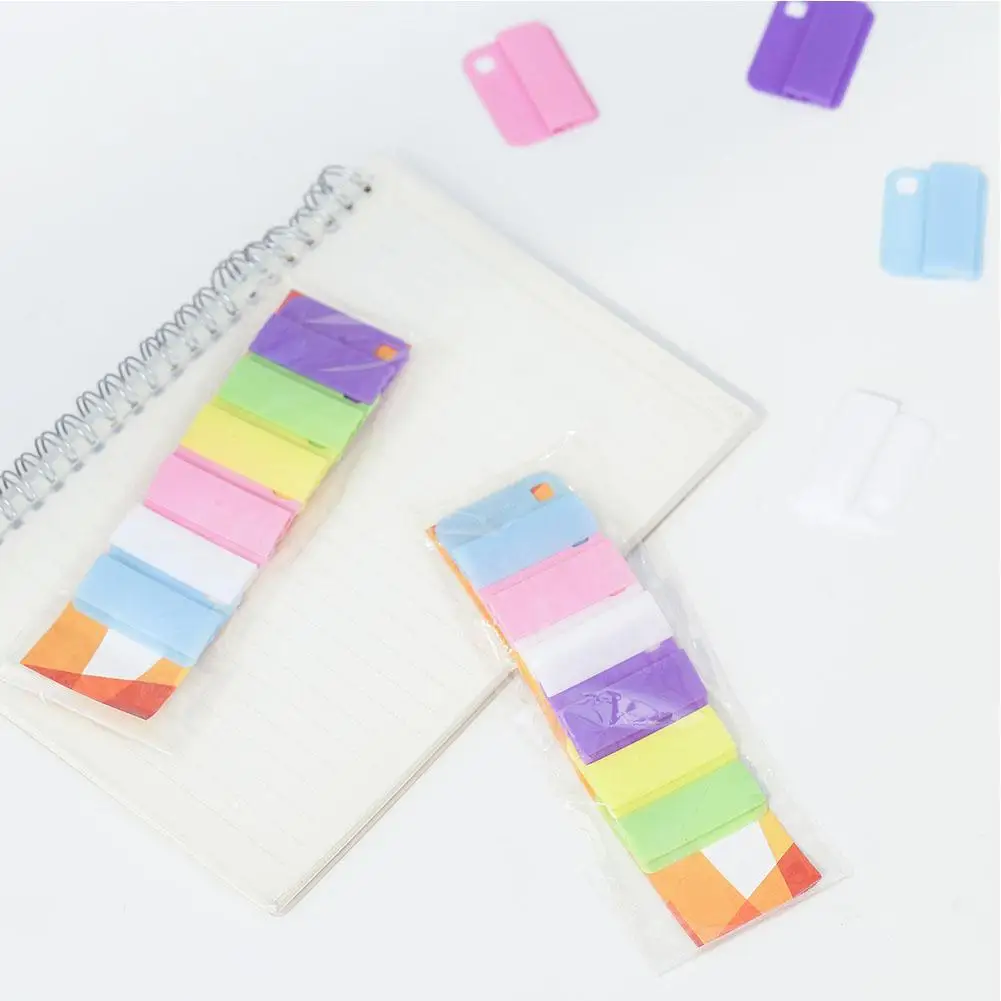 Papel colorido Clip Set, Foto Titulares para Notebooks, Diários, Planejadores, Bookmarks, Escola Encadernação Suprimentos, Papelaria, F0Y7, 6pcs