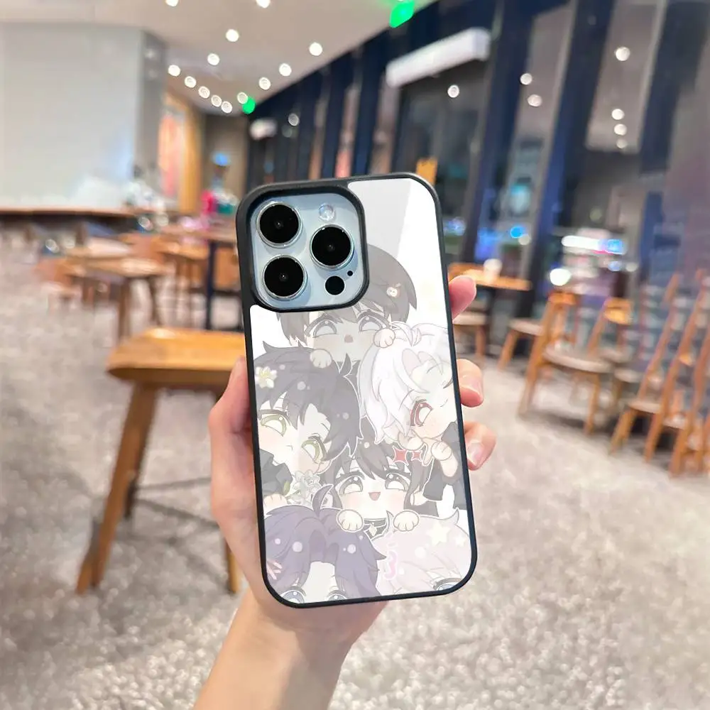 Game Cute Love And D-Deepspace Phone Case For iPhone17,16,15,14,13 Plus,Pro Max Magnetic For Magsafe Wireless Charging