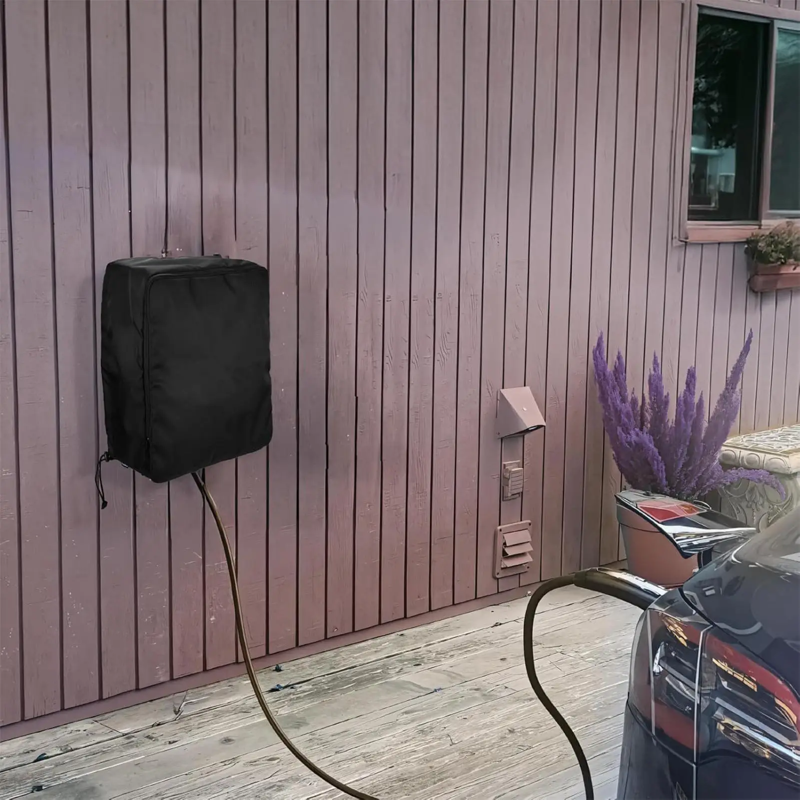 Electric Vehicle Charging Station Cover EV Charger Protective Cover UV Protection Bag For Campus Outdoor Public Building
